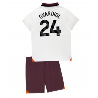 Manchester City Josko Gvardiol #24 Gostujuci Dres za djecu 2023-24 Kratak Rukav (+ Kratke hlače)